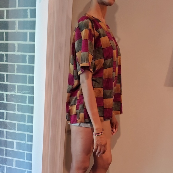 Notations Block Patterned Blouse - Picture 3 of 5